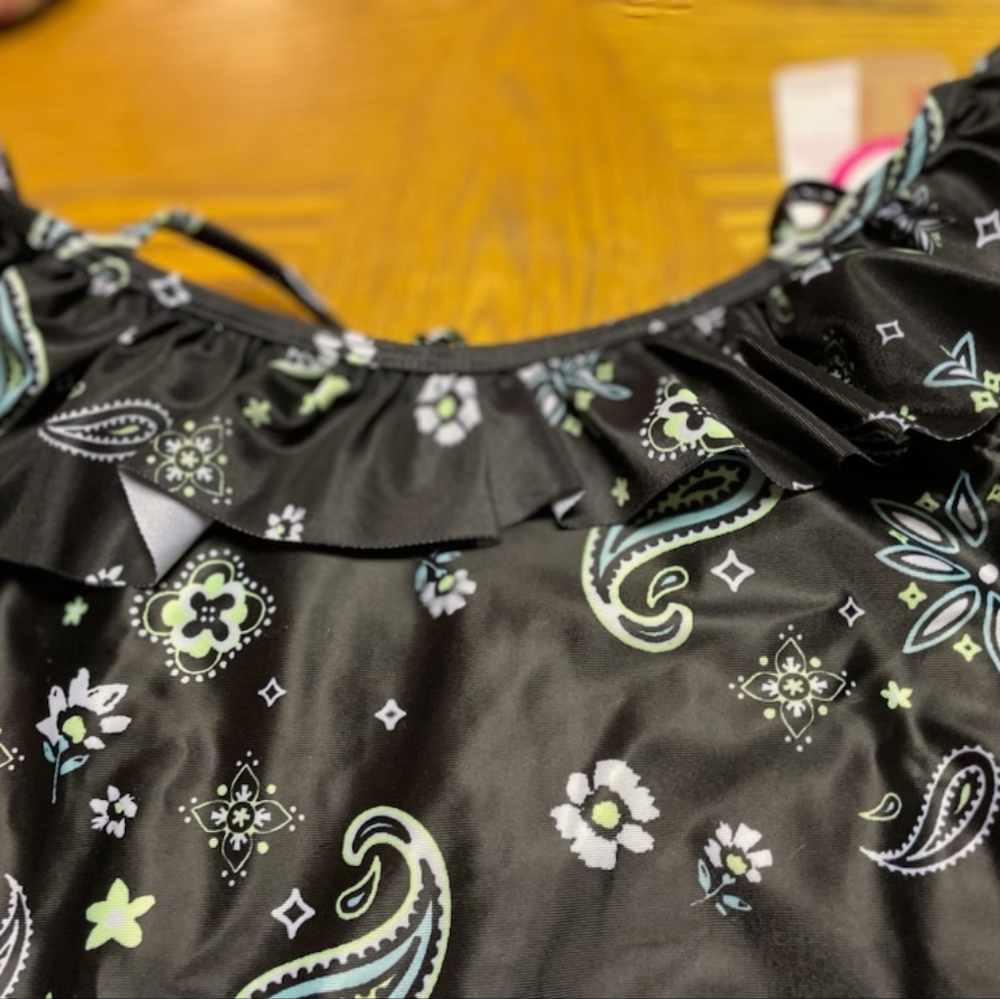 Justice 1 piece bathing suit